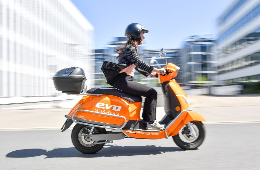 evo-Sharing E-Roller von Kumpan in Essen und Oberhausen sharen 